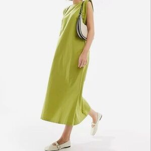 sleeveless cotton casual maxi dress